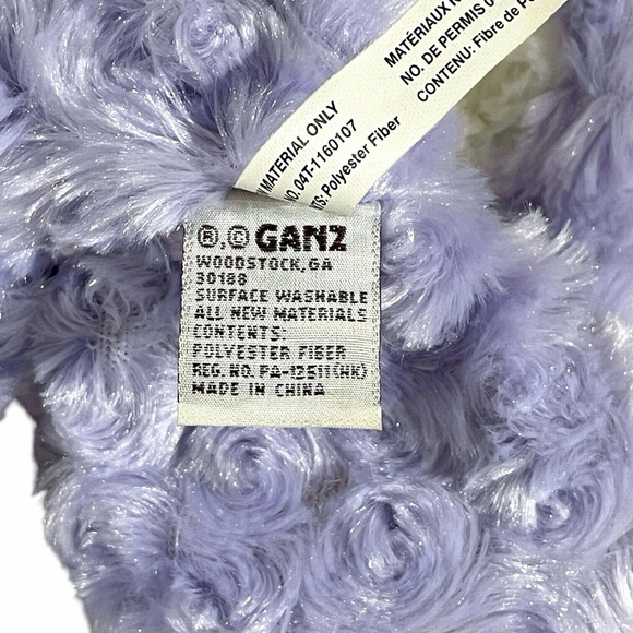 Baby Ganz Elephant Flat a Pat Lovey Purple Plush Toy Security Blanket Minky 16” - Picture 9 of 14